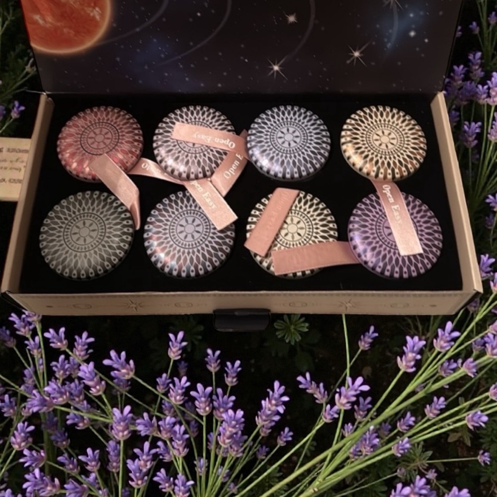 LS. New in Box. Beautiful 8 piece candle set.